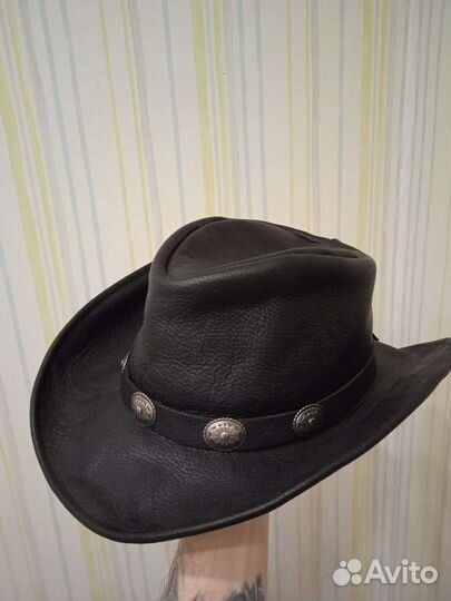 Кожаная шляпа Walker U-Shape-It Black