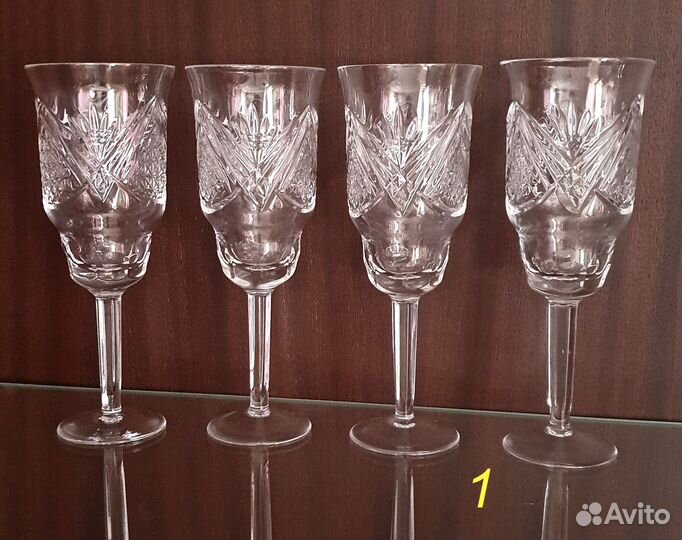 Хрустальные рюмки, бокалы, СССР