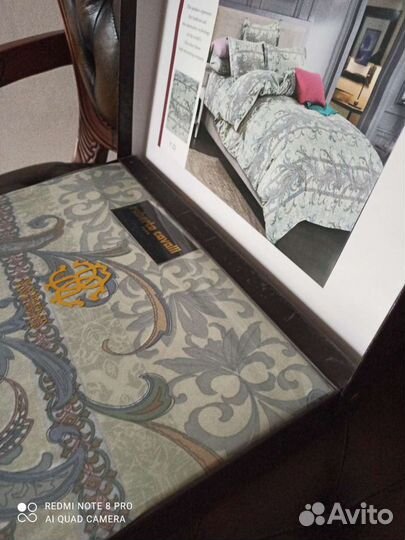 Белье постельное евро размер сатин roberto cavall