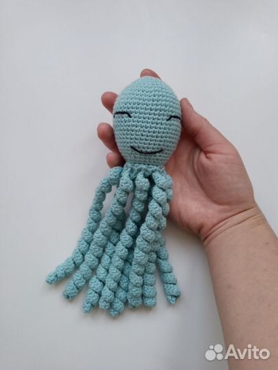Вязаные игрушки осьминожки