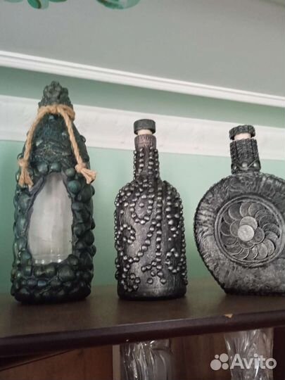 Бутылки сувенирные ручной работы