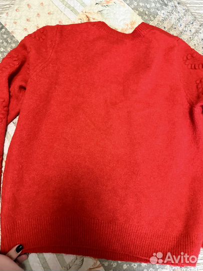 Свитер hm красный
