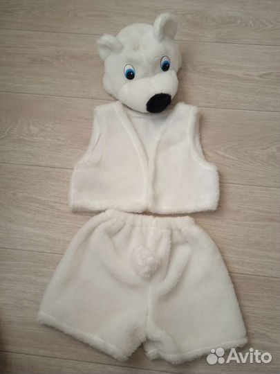Новогодний костюм Белый медвежонок