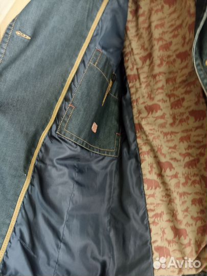 Мужской джинсовый пиджак