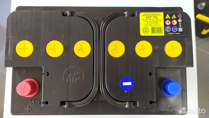 Аккумулятор 75Ah Тюмень 660A прямой полярности