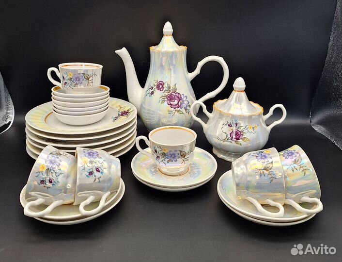 Кофейный сервиз, фарфор СССР, Добрушский фарфоровы