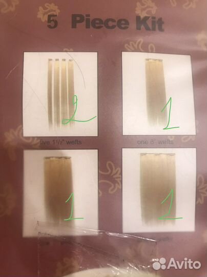 Набор накладных локонов на трессах