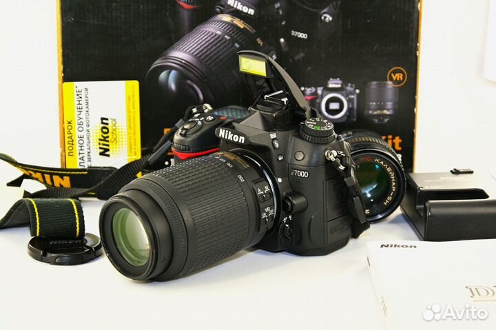 Nikon D7000 16.2MP Kit AF-S VR 55-200 Калейнар 5Н