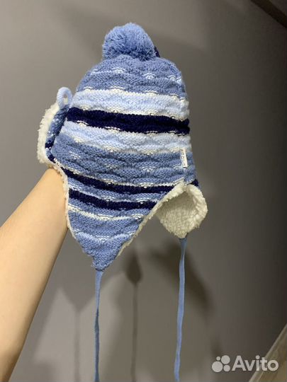 Зимняя шапка для мальчика 50 52