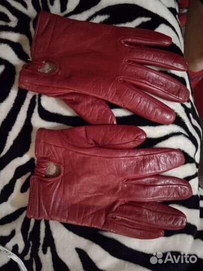 Перчатки женские кожаные 7.5
