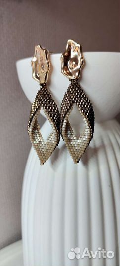 Серьги из бисера