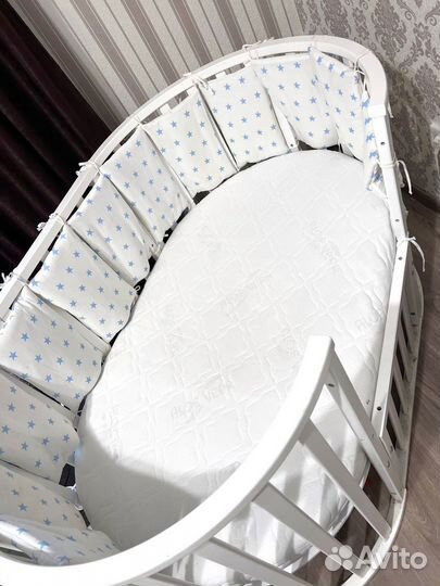 Детская кроватка трансформер 6 в 1 + маятник