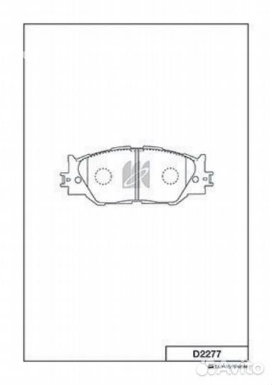 Kashiyama D2277 D2277 колодки дисковые передние\ L