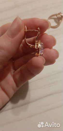 Комплект серьги и кольцо