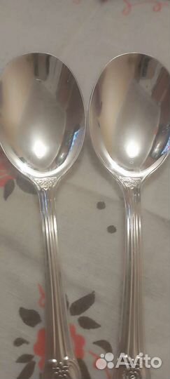 Ложки для салата Серебряная Роза мельхиоровые