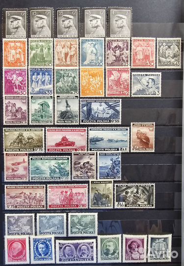 Марки Польши 1935-1966 MNH **