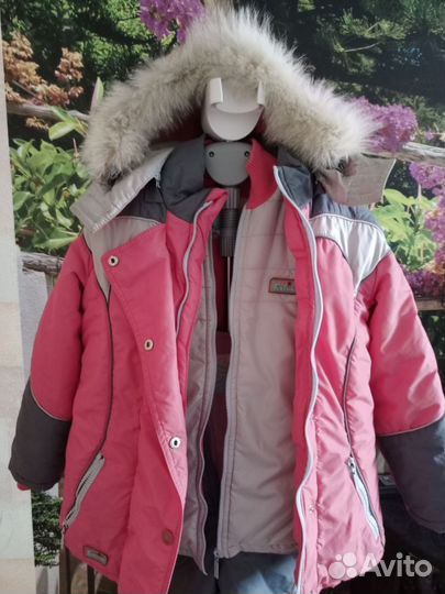 Зимний комбинезон для девочки рост 140