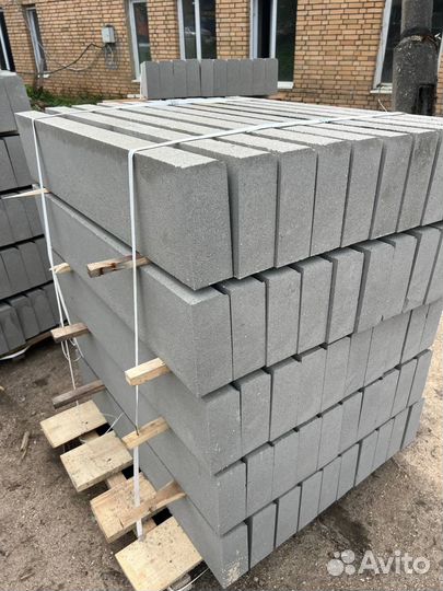 Камень для газона бордюрный