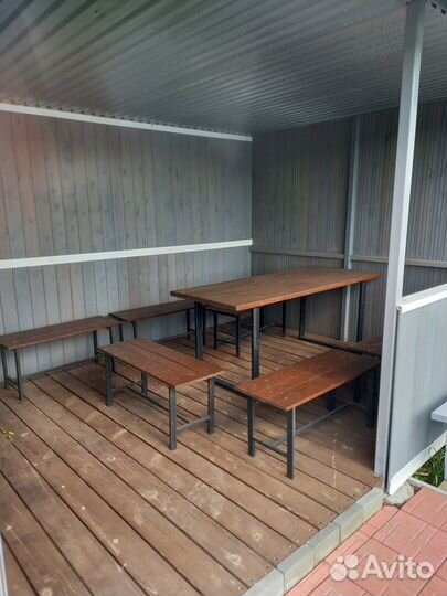 Беседка с мангалом