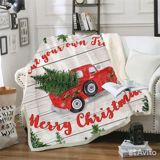 Плед теплый 150х200 новый