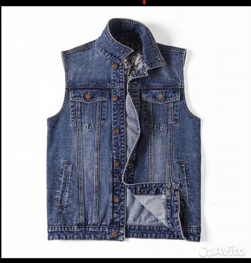 Джинсовая жилетка