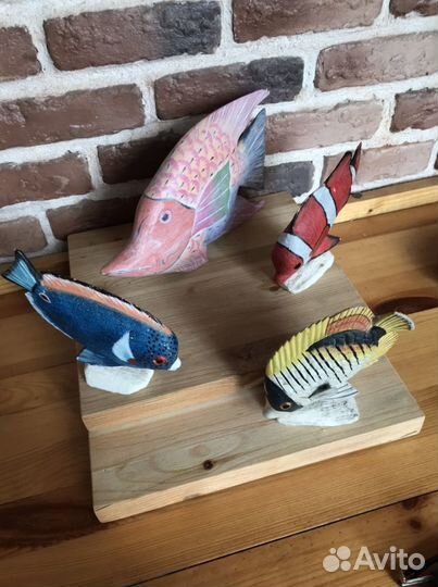 Коллекция рыб из дерева Германия