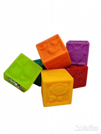 Развивающие мягкие кубики для малышей