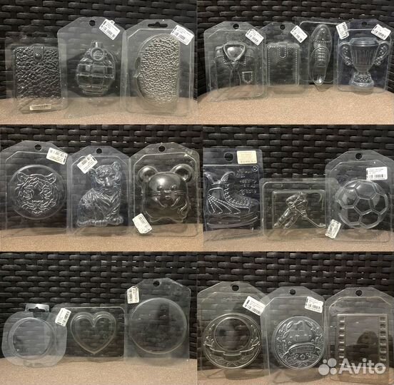 Формы для мыла гипса свечей шоколада пластиковые