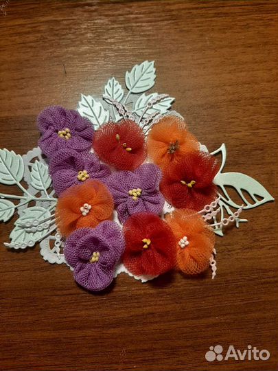 Цветы для скрапбукинга