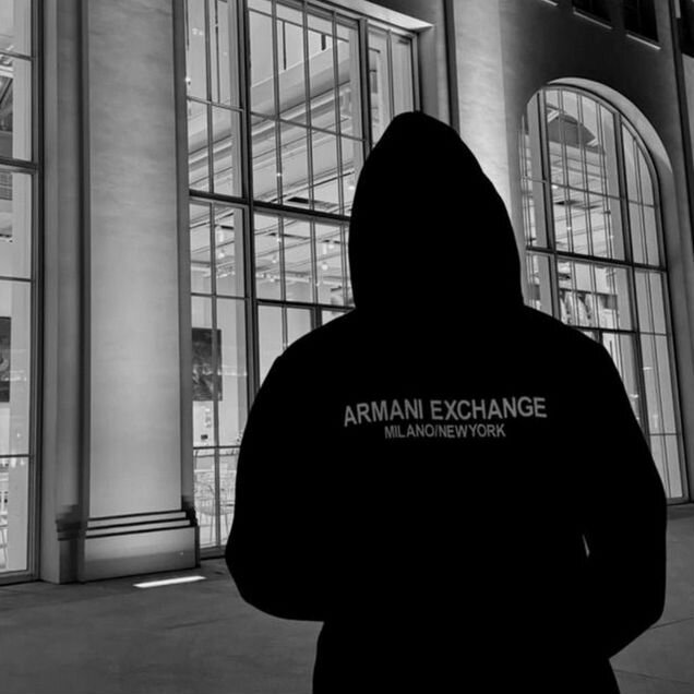 Зип худи armani exchange