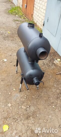 Печь буржуйка для гаража кпд150