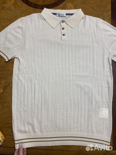 Brunello cucinelli поло мужское