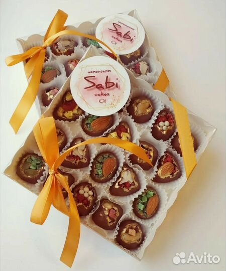 Подарочный набор конфет и зефир ручной работы