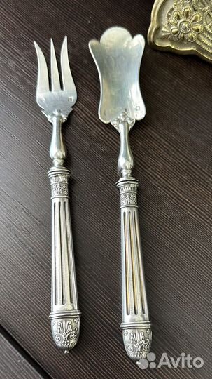 Антикварные столовые приборы. Франция. Серебро