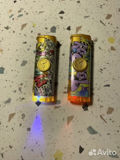 Зажигалка спиннер с подстветкой