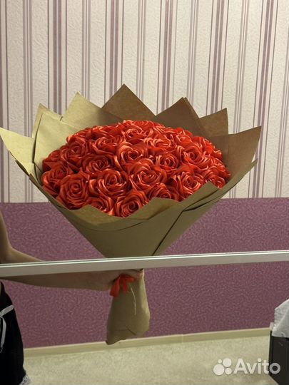 Букет из ленточных роз