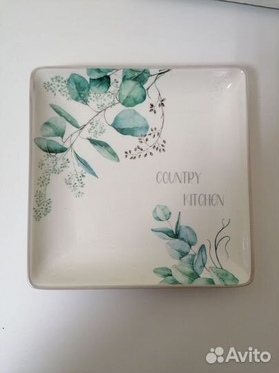 Блюдо из доломита размером 21х21 новое