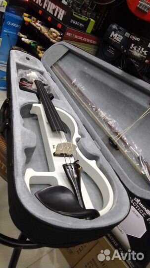 Электроскрипка, белая, Foix (Новая)