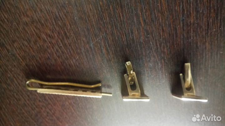 Комплект запонки, зажим для галстука