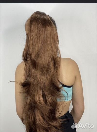 Шиньон прямой на крабе