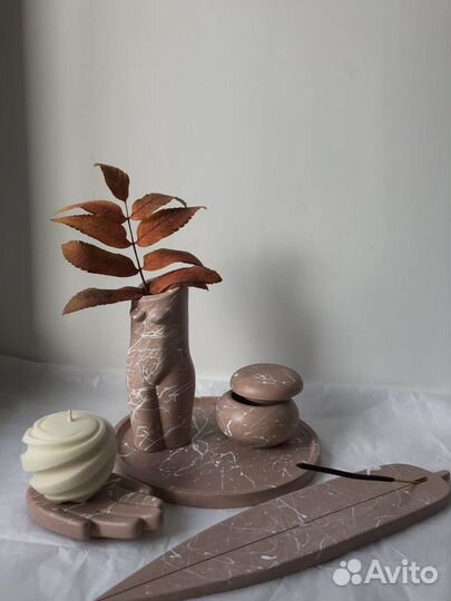 Декоративный набор для дома из гипса