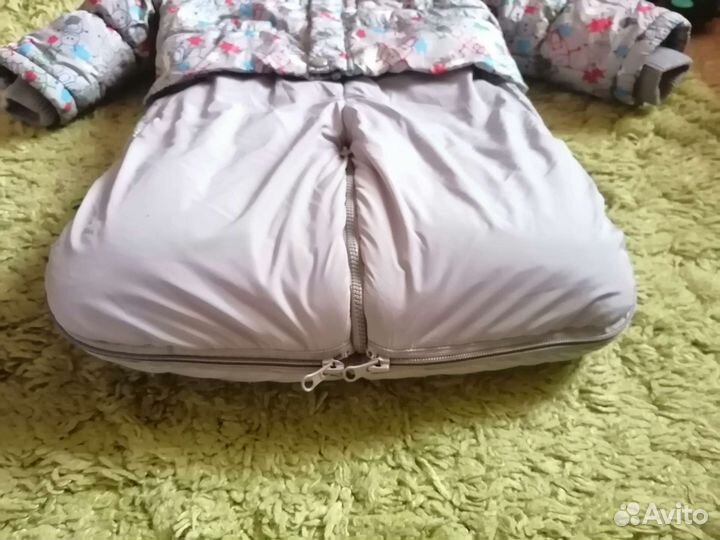 Комбинезон конверт зимний детский 74 80