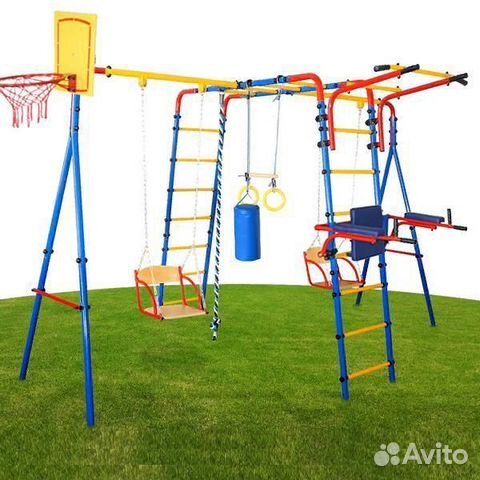 Комплекс детский Юный Атлет с двумя качелями