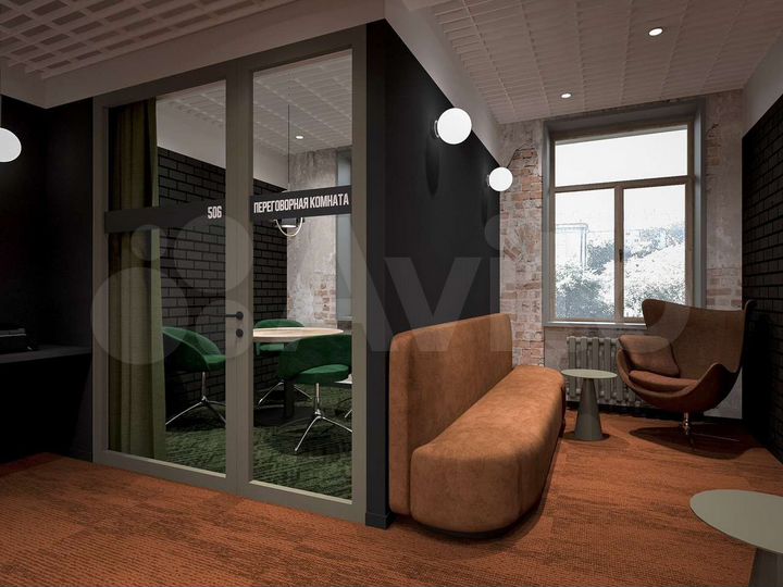 Офисный этаж 905 м² в центре