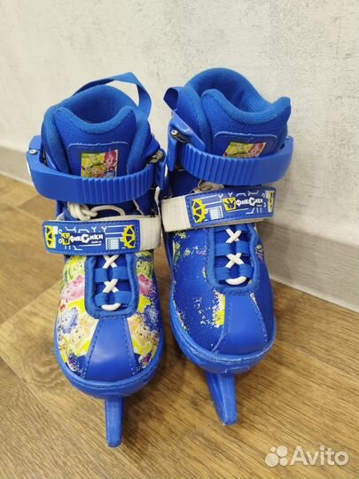 Коньки детские раздвижные размер 29-32