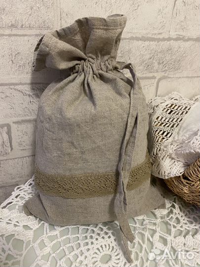 Мешки льняные