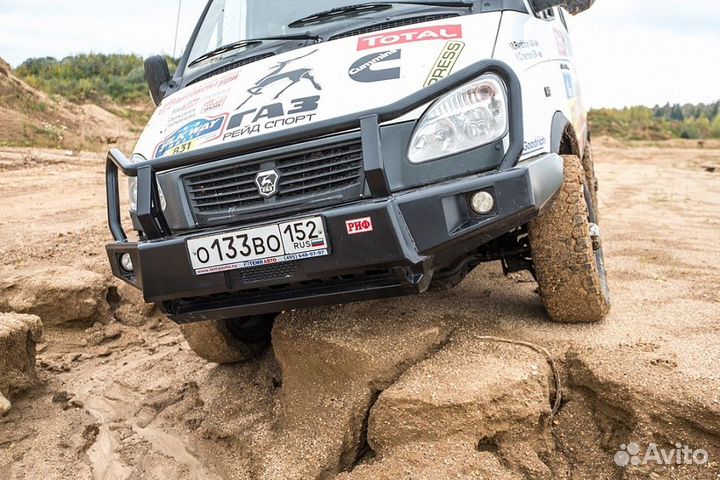 Силовой бампер передний газ Соболь rifgaz-10350