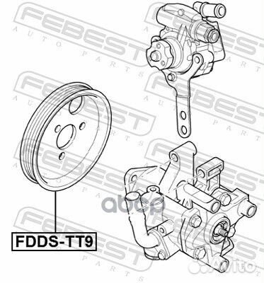 Шкив насоса гидроусилителя руля fddstt9 Febest