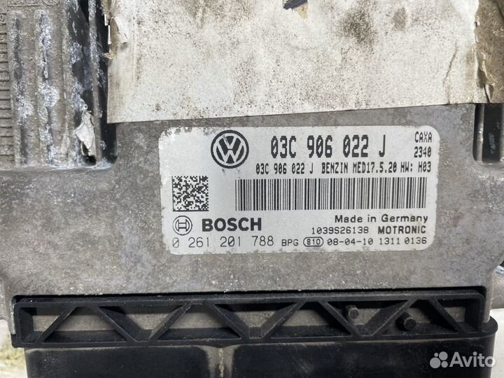 Блок управления двигателем Гольф 5 1.4 саха