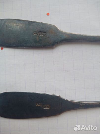 Ложка серебрение, XIX, начало XX века